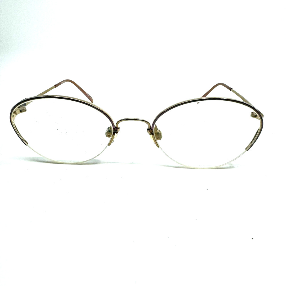 Tura Mod. 725 TOR‎ Gold/Tortoise Semi Rim Metal Eyeglasses Frame 57-16 H10173
